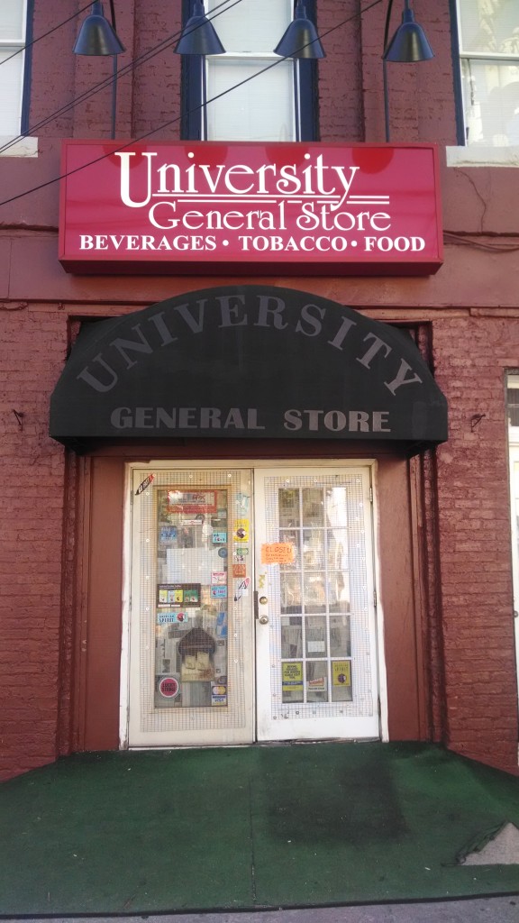 Exterior shot of University General Store