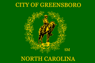 the lovely flag of the city of greensboro