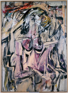 Small version of the famous de Kooning painting