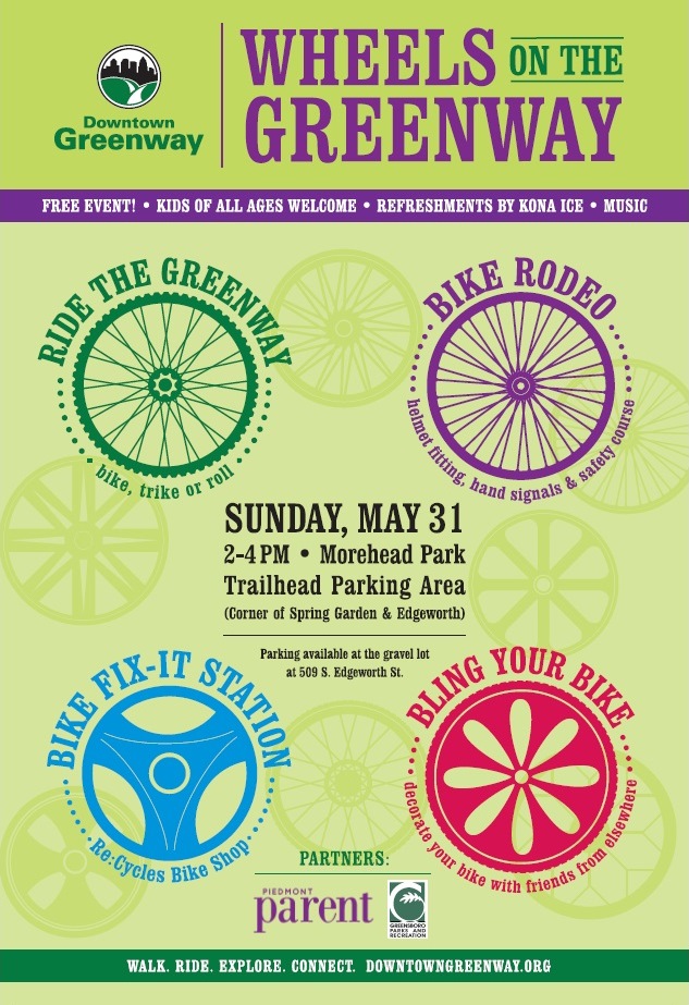 Wheels on the Greenway poster