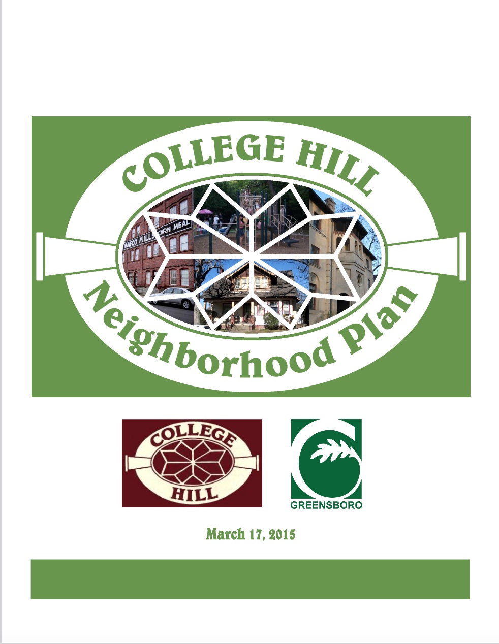 cover of college hill neighborhood plan 2015